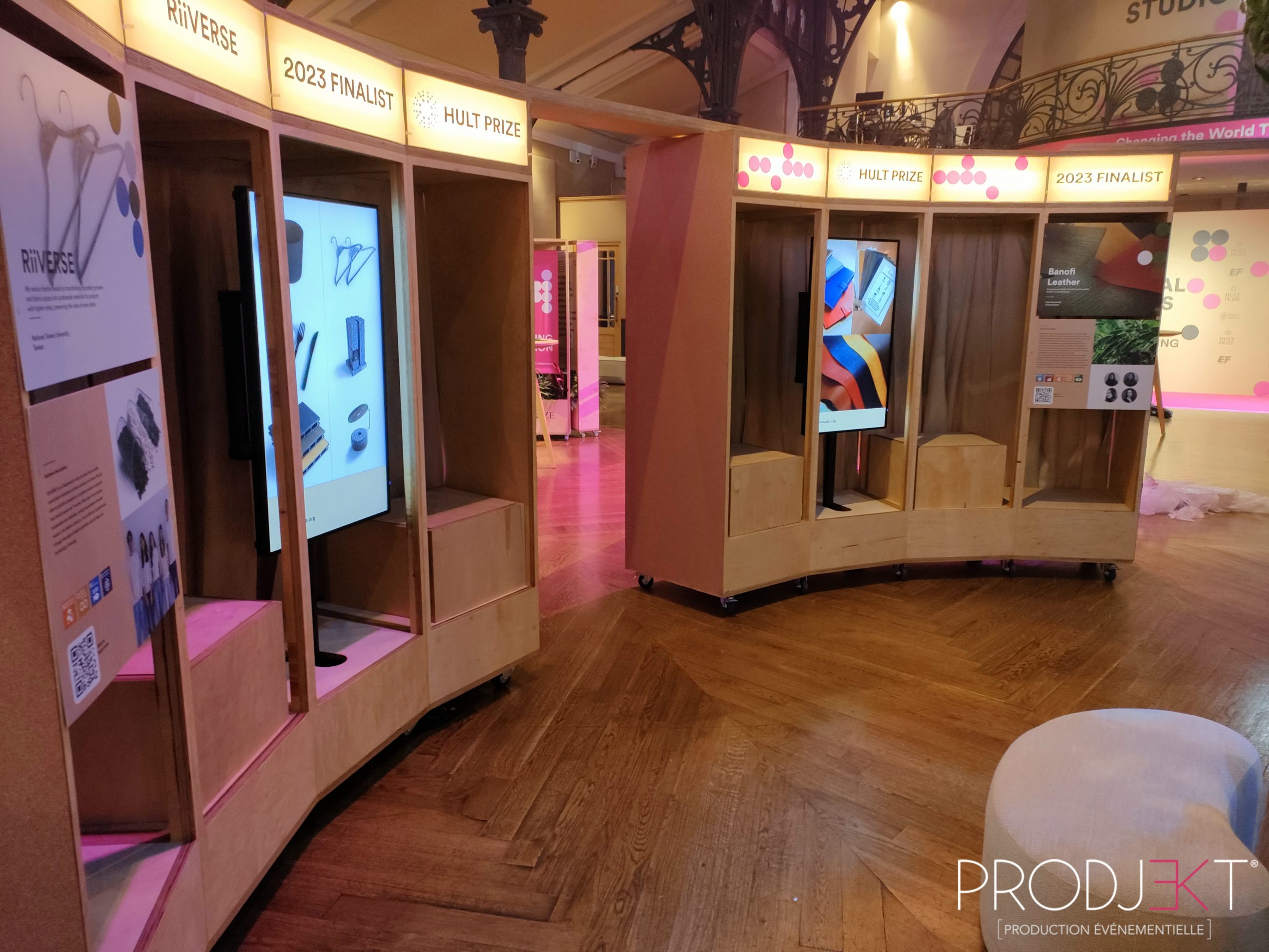 Dispositif vidéo de la finale Hult Prize 2023
