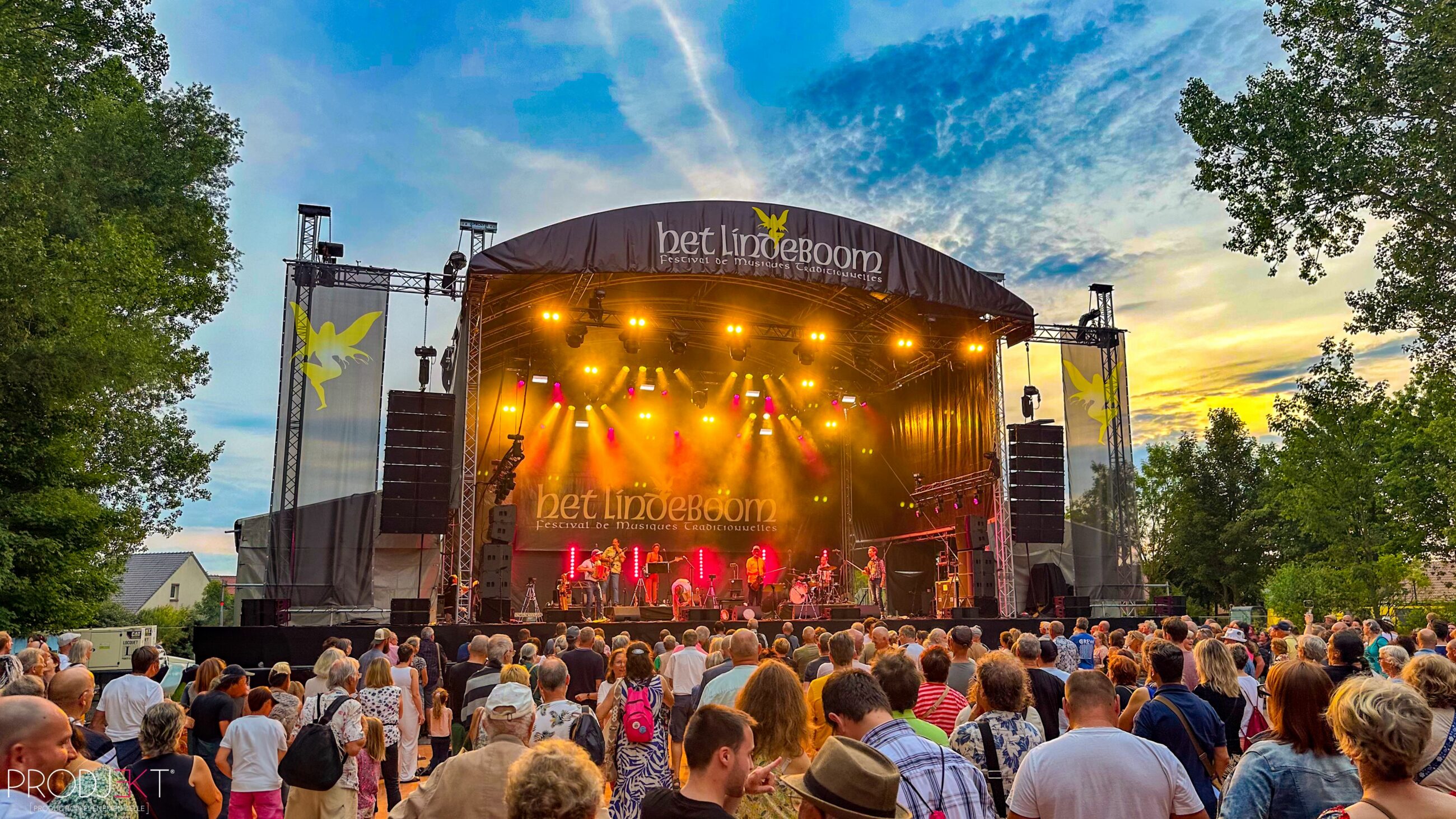 Structure scénique Arc Roof au Het Lindeboom Festival