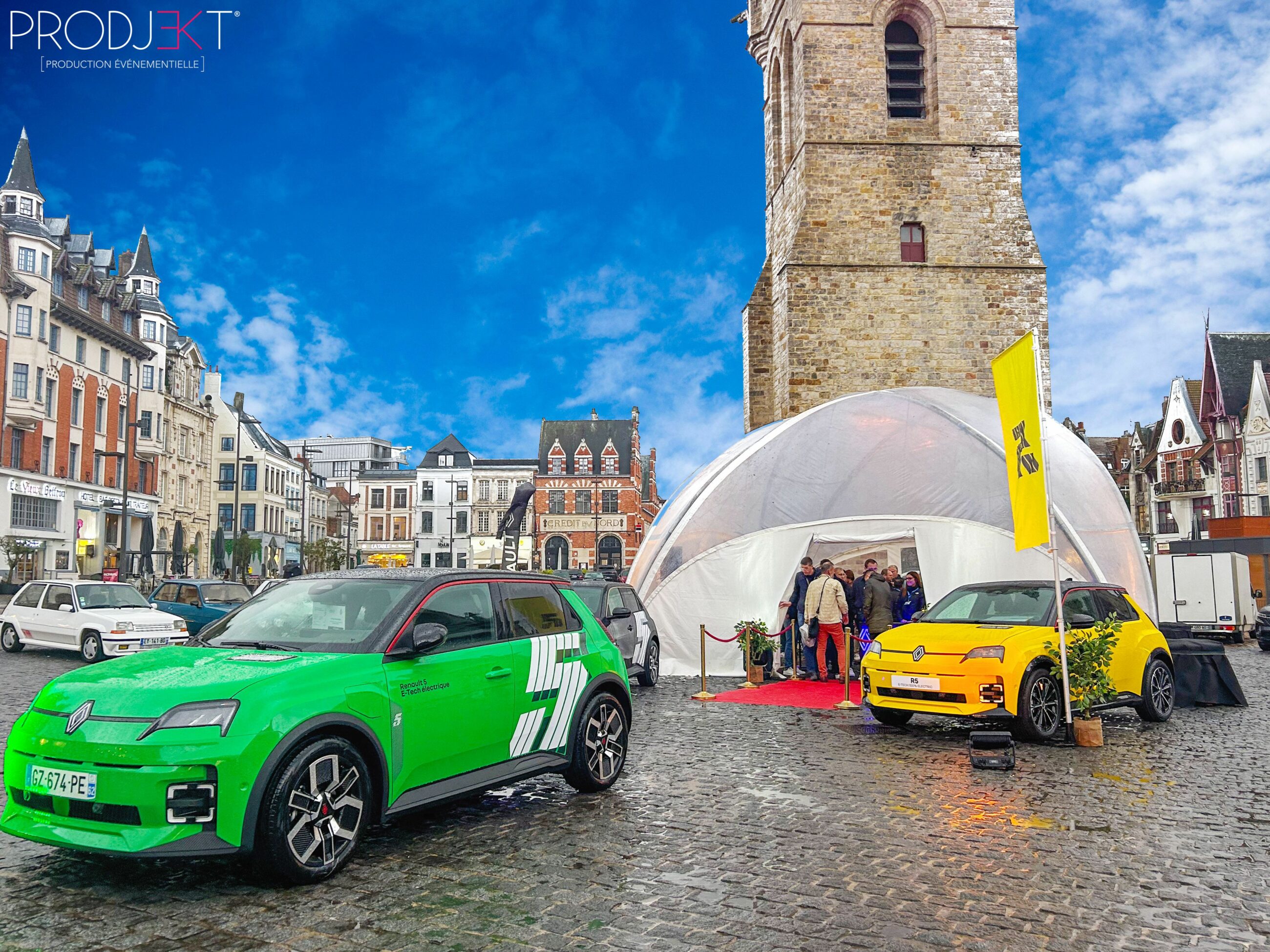 Mise en lumière architecturale pour une soirée d'entreprise