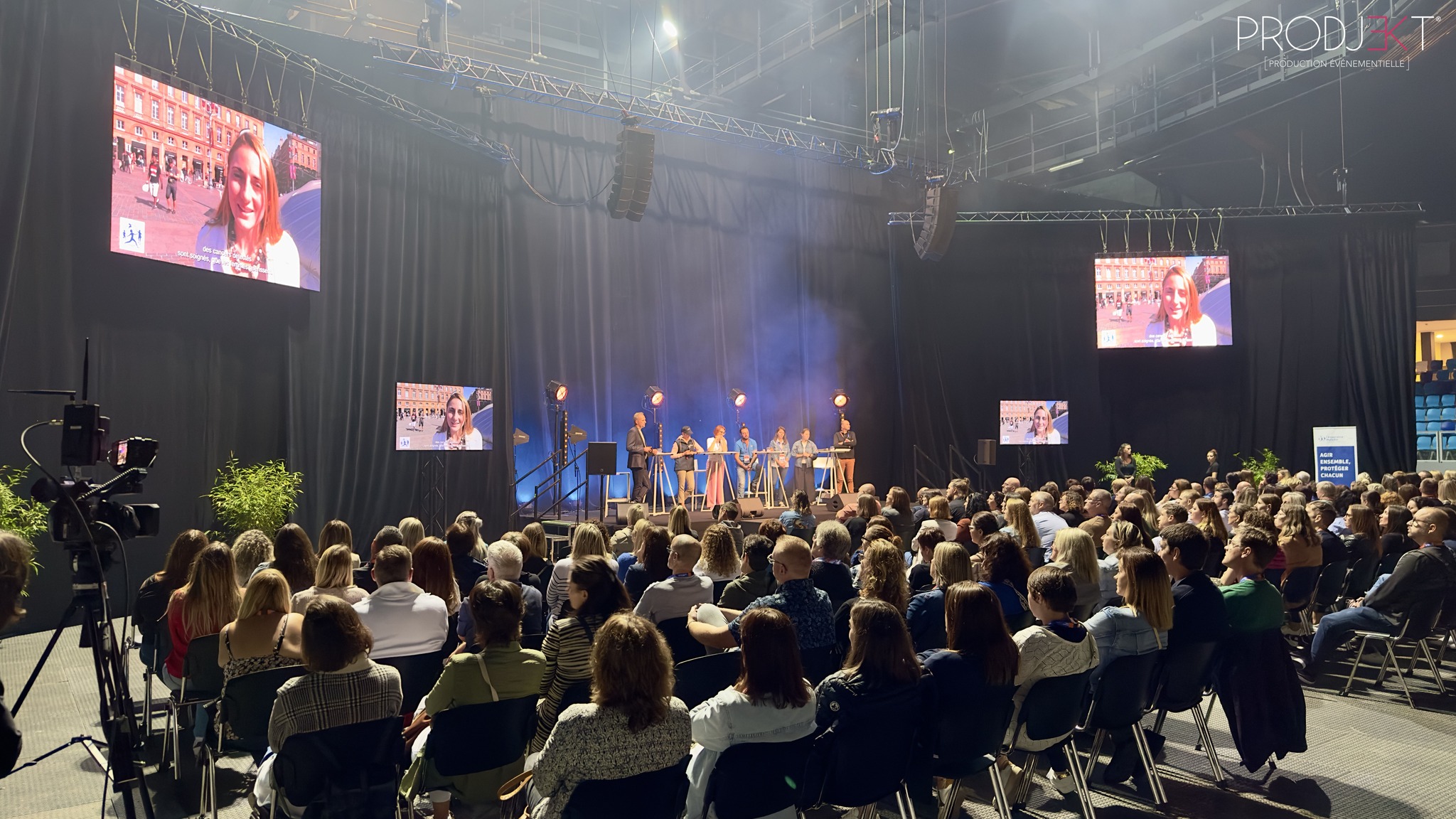 Mur LED et plateau TV pour événement corporate Hult Prize