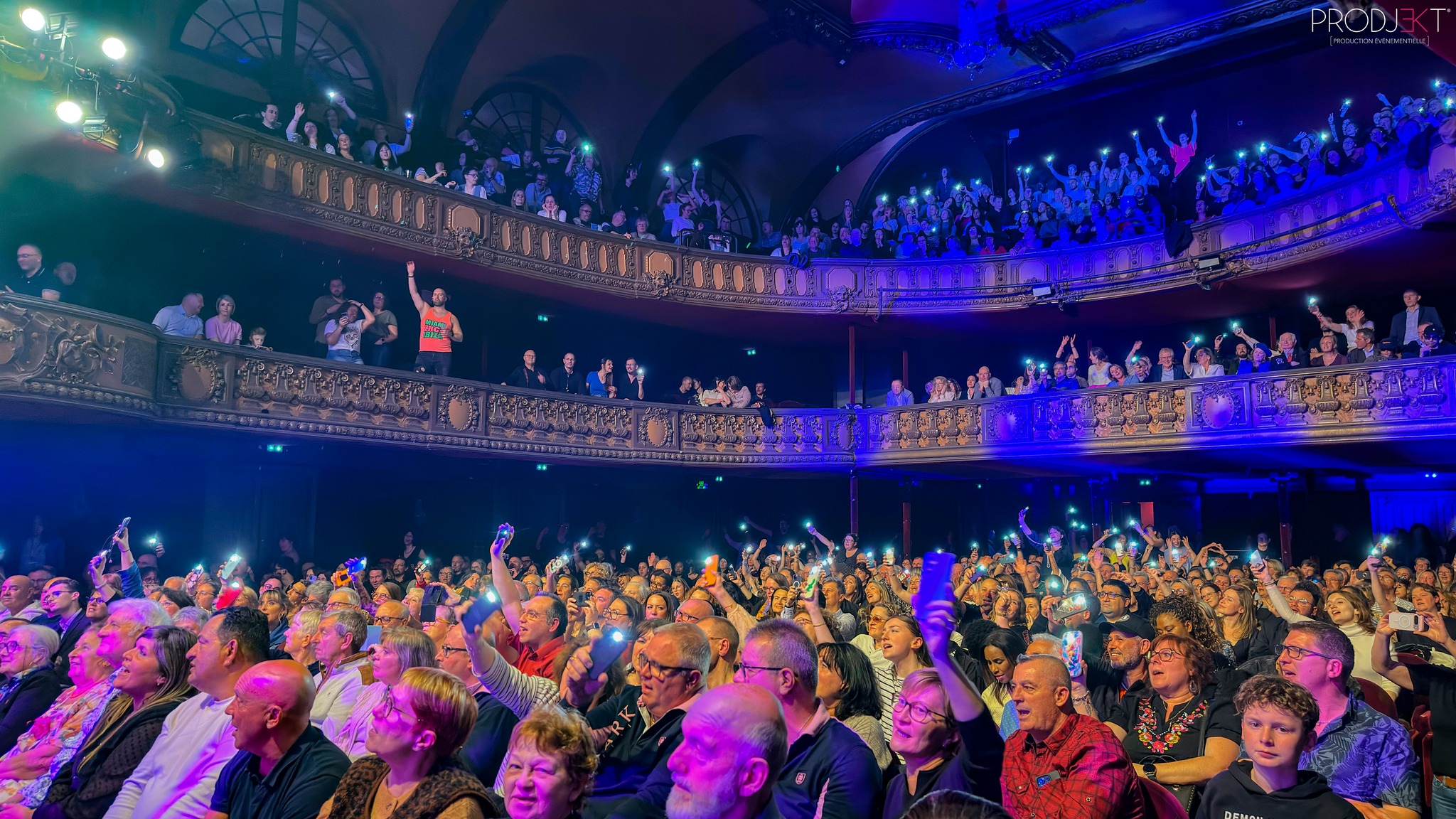 Production technique du gala Solidarité en Scène au Trianon