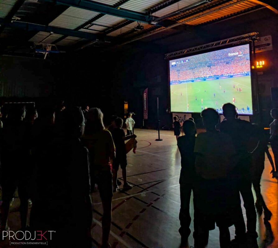Installation événementielle pour retransmission sportive