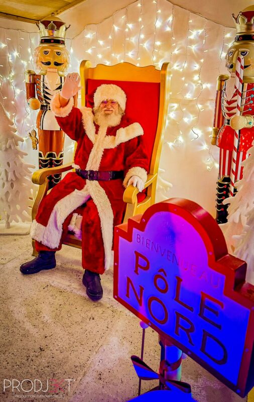 Animation Père Noël et espace photo lors des festivités de Barlin