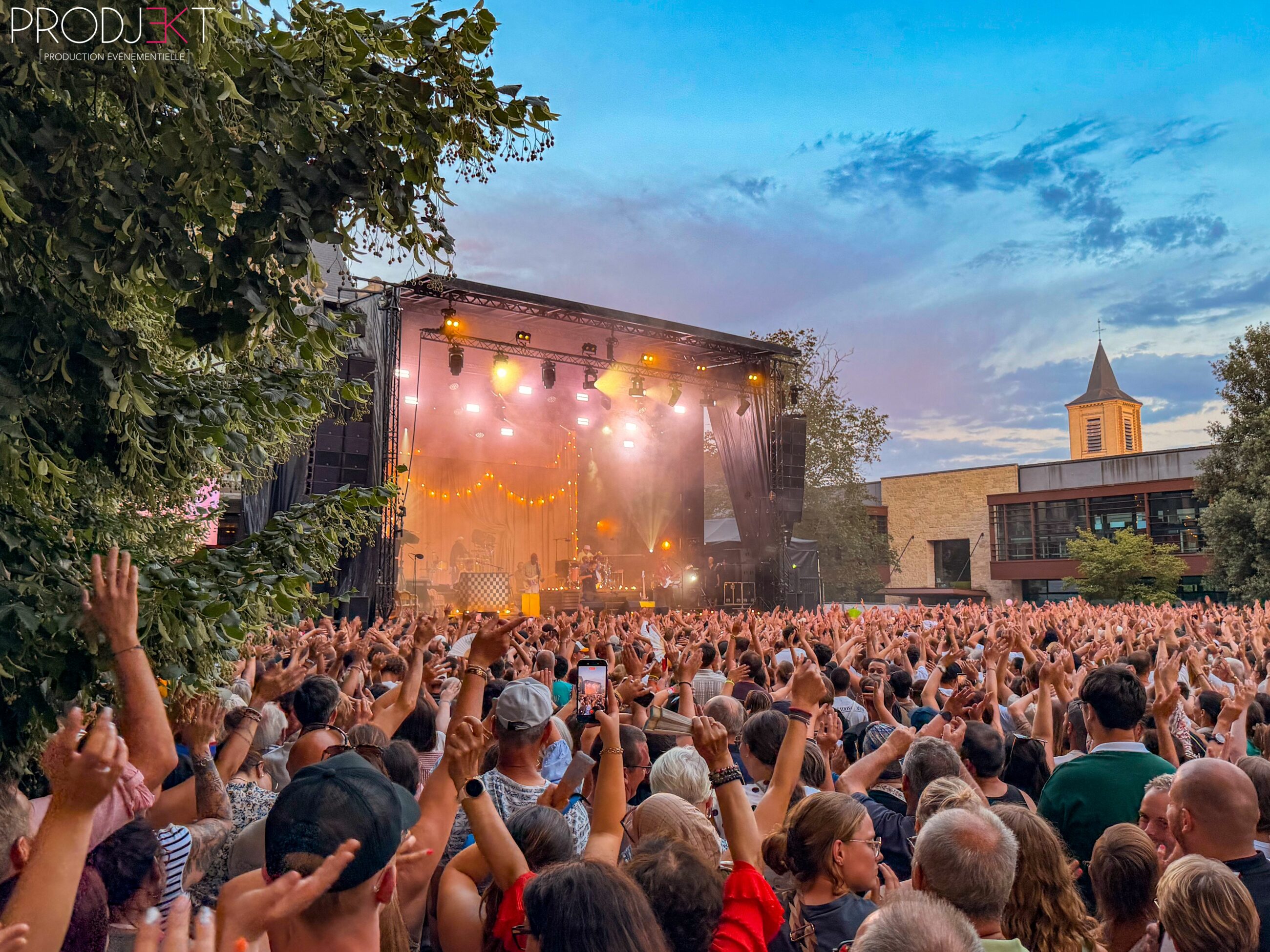 Mise en lumière du concert à Saint-Amand-les-Eaux par PRODJEKT