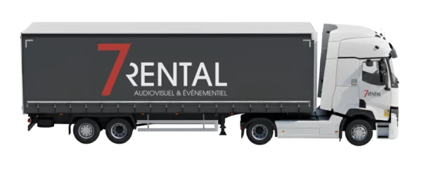 Camion logistique 7Rental - Plateforme technique PRODJEKT